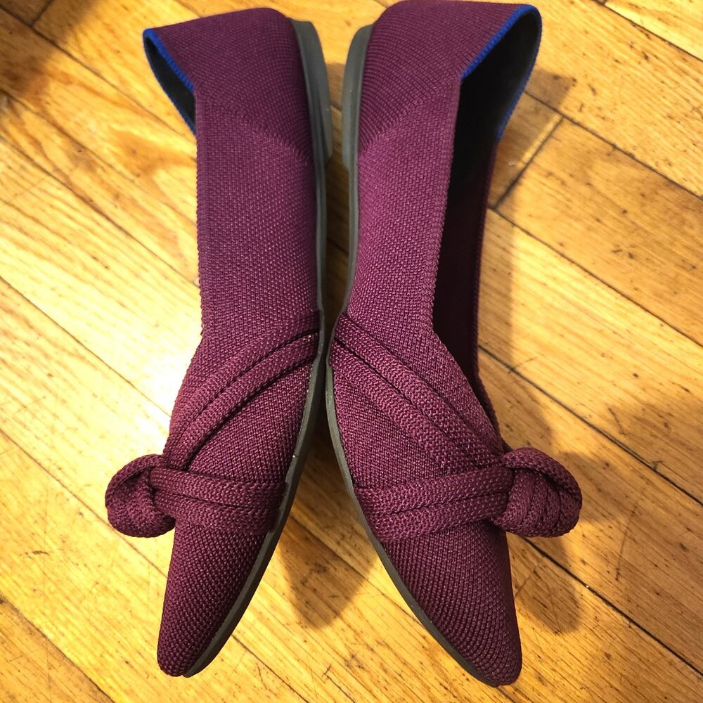 Rothy's Flats (The Knot Point II) in Beautiful Purple! Great condition and fun! - Picture 5 of 6
